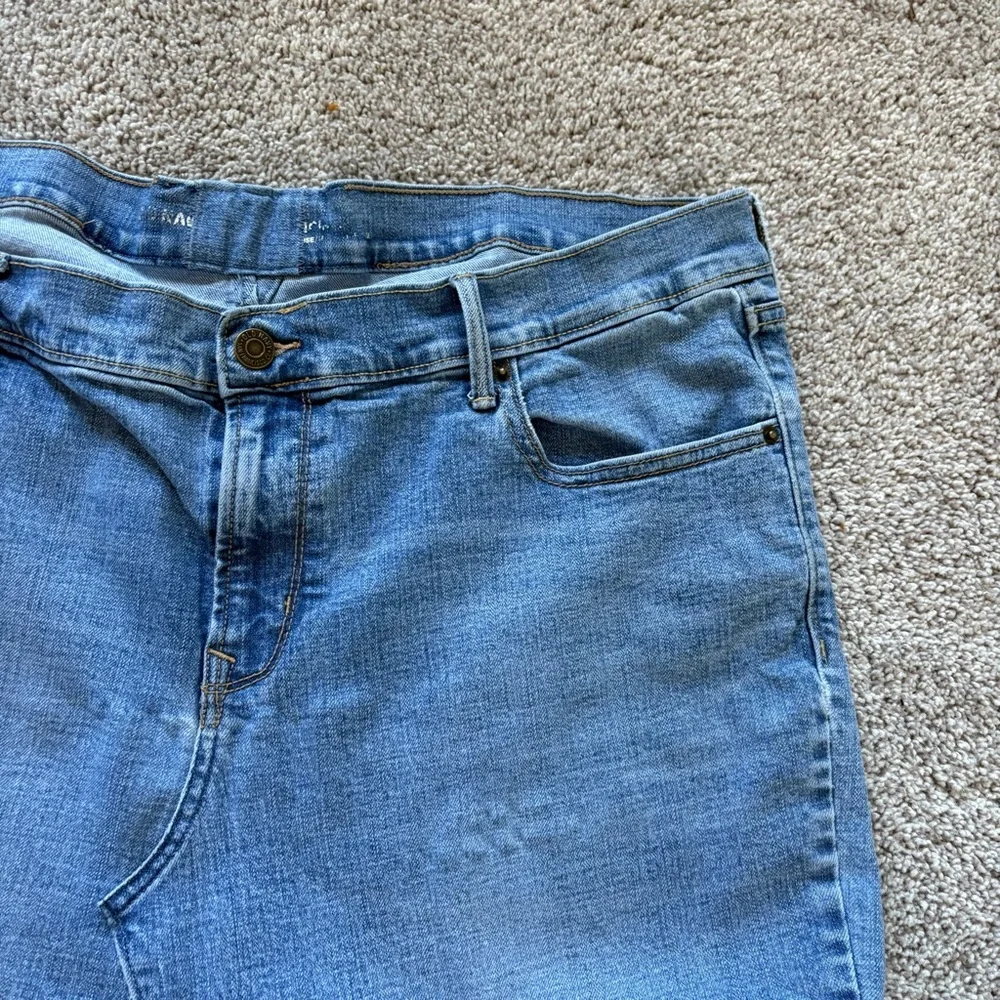 ❤️ Denim Knee Length Skirt Y2K style Old Navy Stretch 16 - Picture 2 of 10